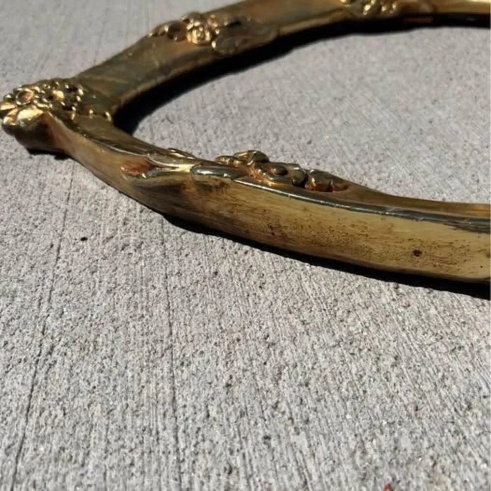 Vintage Heart Picture Frame Gold, Metal, 24”x22”